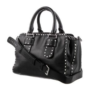 Rebecca Minkoff Midnighter Studded Leather Satchel Bag
